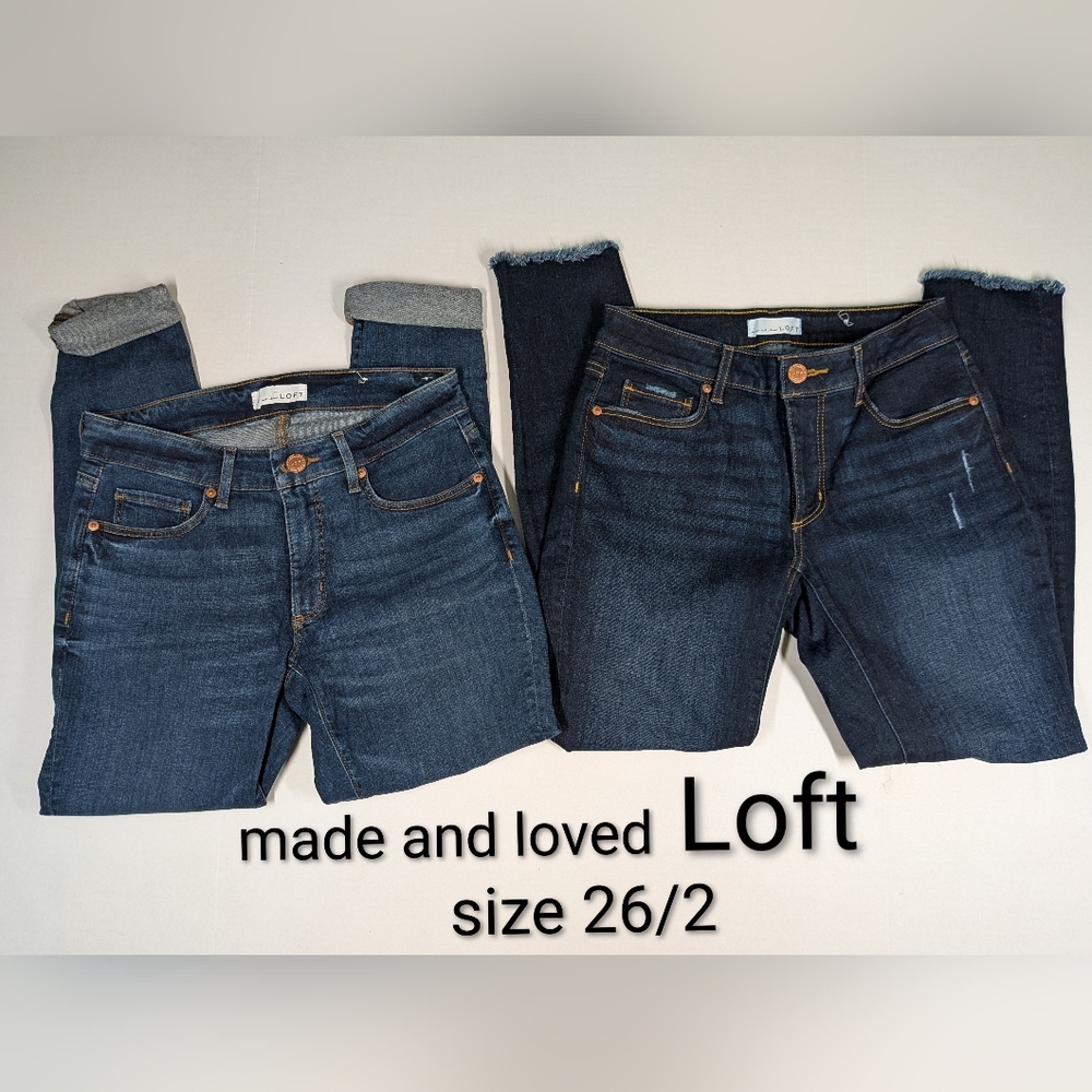 LOFT Made And Loved Collection Jeans Size 2/26 Skinny